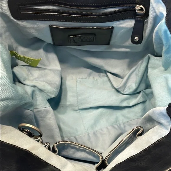 Sigrid Olsen Black Studded Leather Tote Bag Fully Lined - Picture 7 of 12